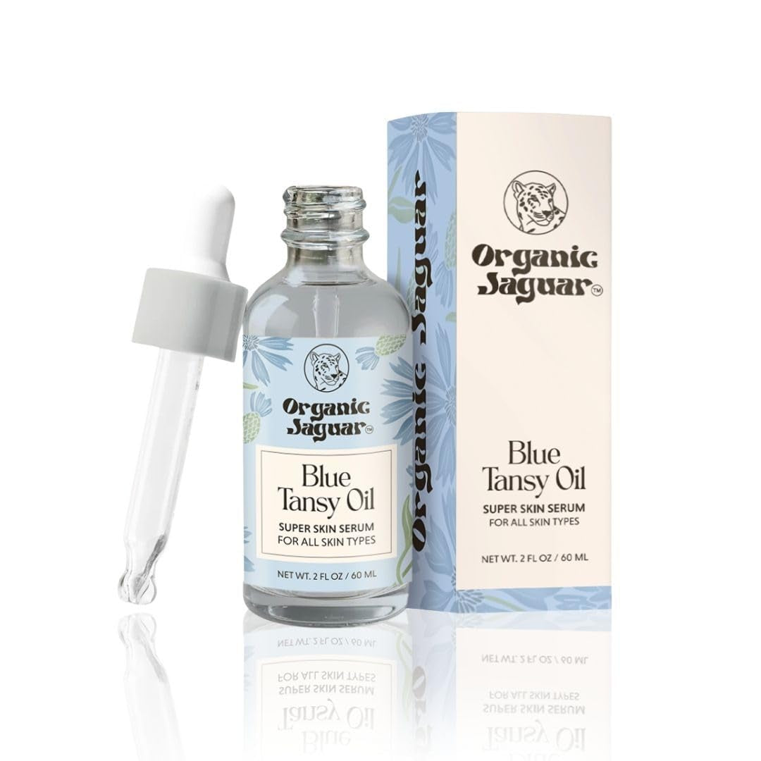 Natural Anti Aging Face Serum With Hydrating Blue Tansy - Mycosmeticslondon