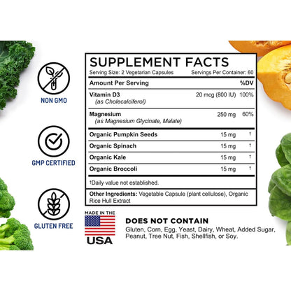 Best Magnesium Supplement with Vitamin D3 for Muscle & Bone Health