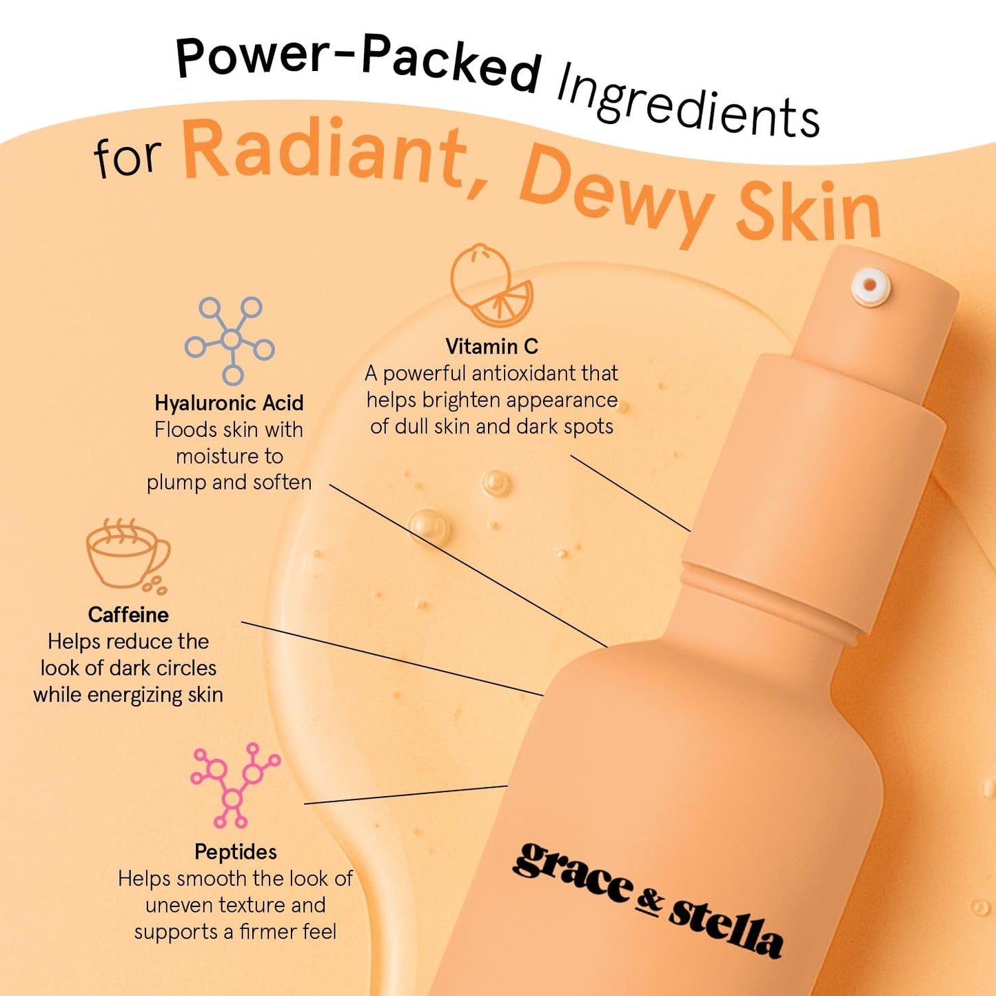 Natural Vitamin C Face Serum 50ml - Glow Even Skin Tone