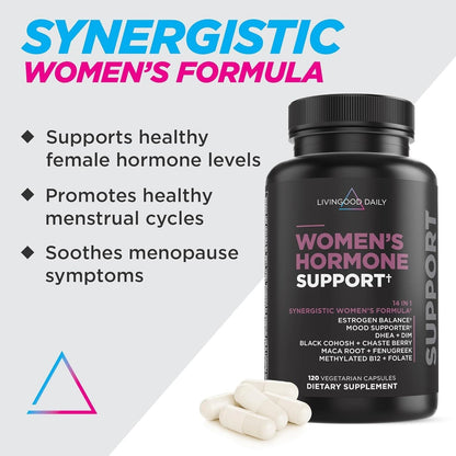 Natural Women's Hormone Balance Supplement - 120 Capsules