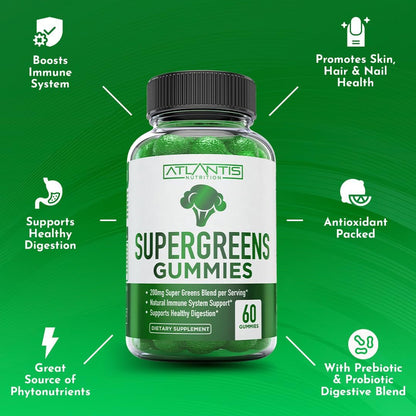 Delicious Greens Vitamin Gummies - 60 Count