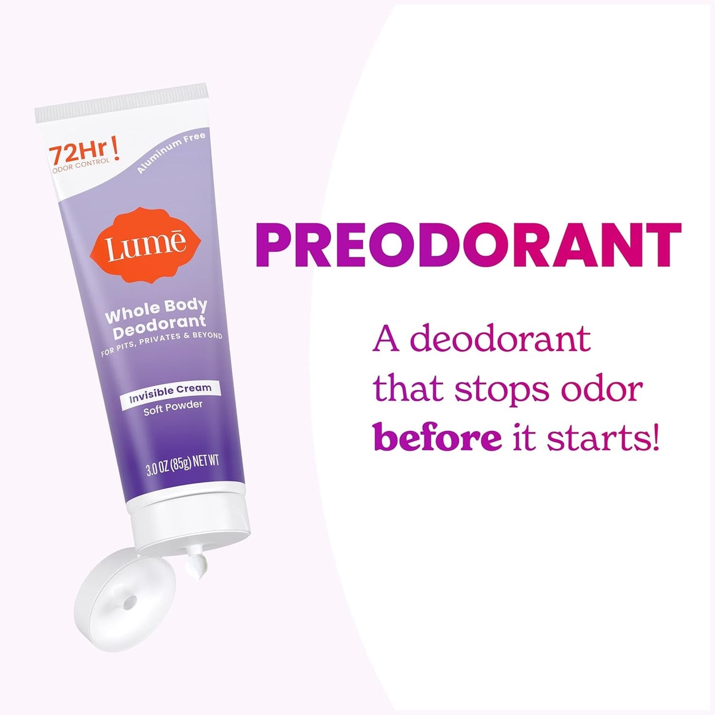 Natural Body Deodorant 85g Twin Pack - Long Lasting Protection
