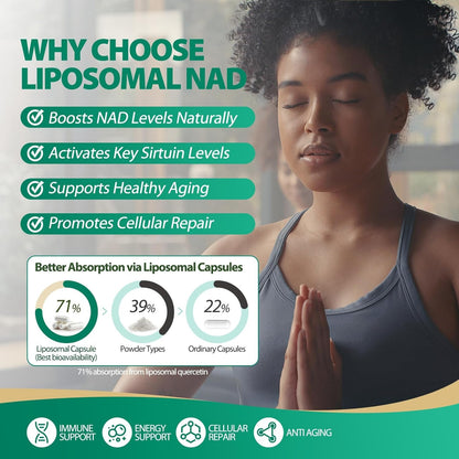 Premium NAD+ Booster Supplement Capsules
