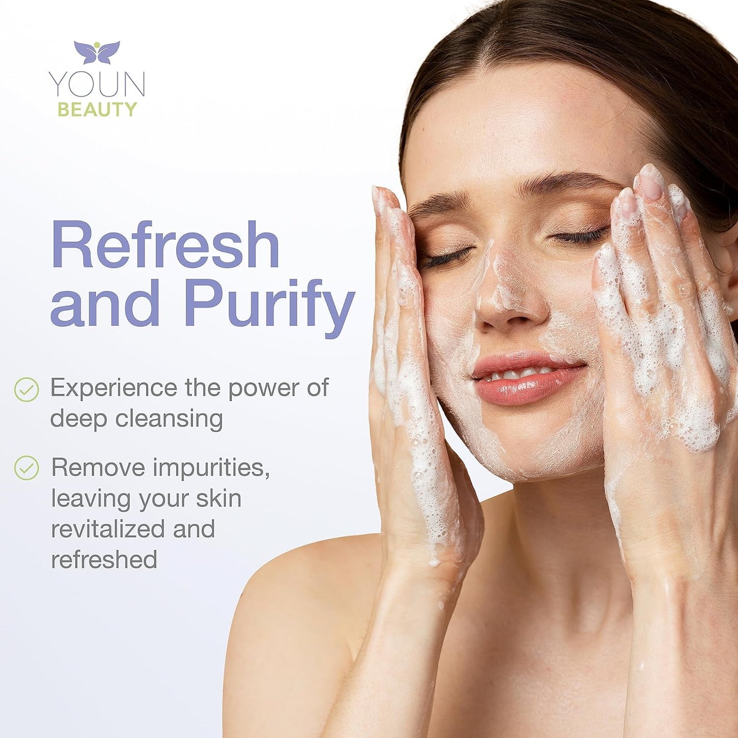 Natural Green Tea Face Cleanser - Soothing Moisturizing Wash