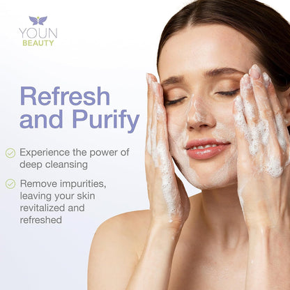 Natural Green Tea Face Cleanser - Soothing Moisturizing Wash