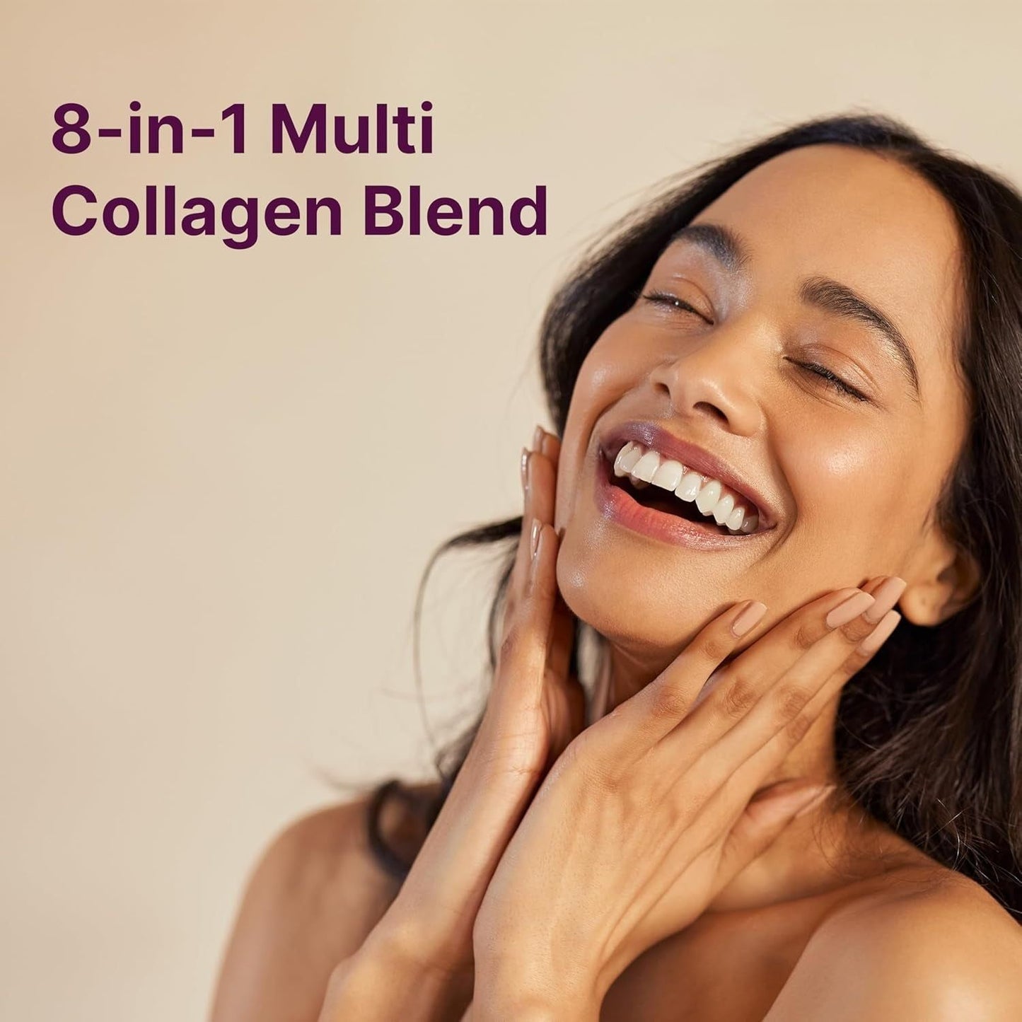 Premium Collagen Peptides Supplement - 240 Capsules