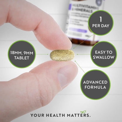 Vegan Daily Multivitamin Tablets 365 Day Supply