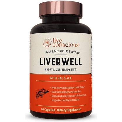 Natural Liver Cleanse Supplement 60 Capsules - Mycosmeticslondon