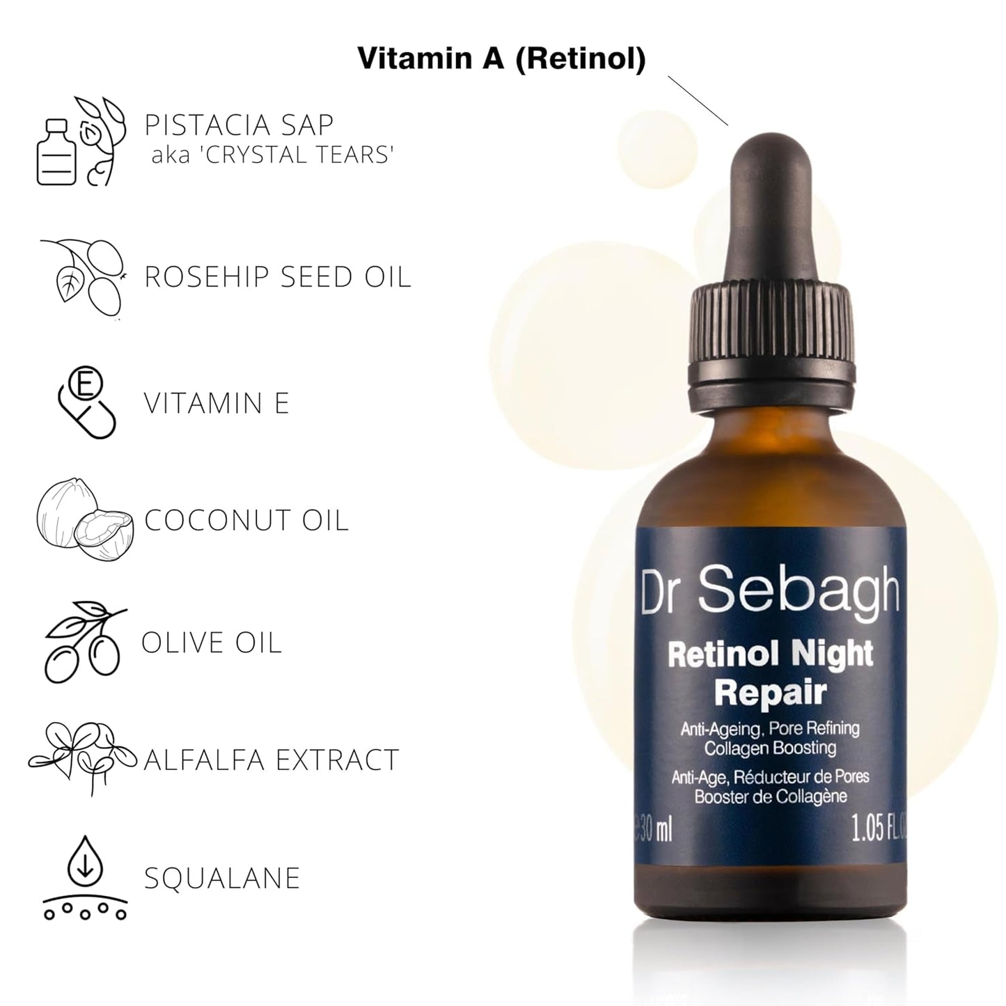 Intensive Night Serum for Glowing Skin & Anti Aging