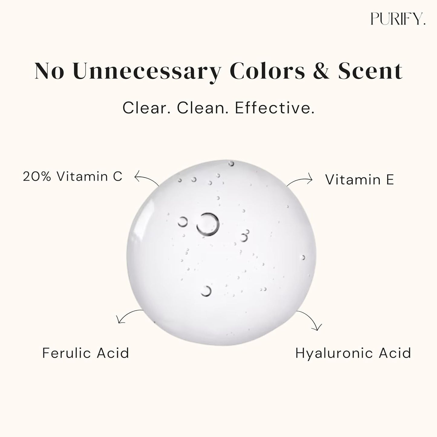 Natural Vitamin C Face Serum 30ml - Anti Aging Skin Care