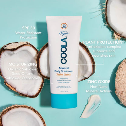 Natural Zinc Sunscreen SPF 30 - 148ml Coconut Scent