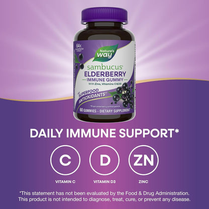 Elderberry Immune Boost Gummies with Vitamin C & Zinc