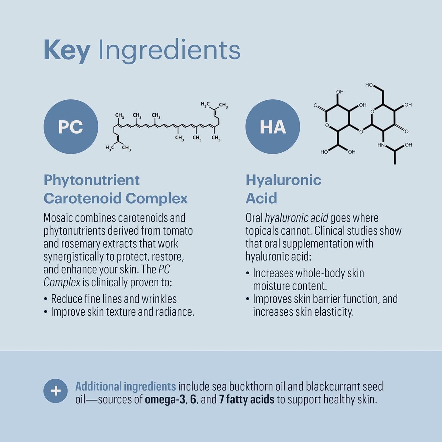 Natural Hyaluronic Acid Vitamins - 30 Softgels Skin Booster