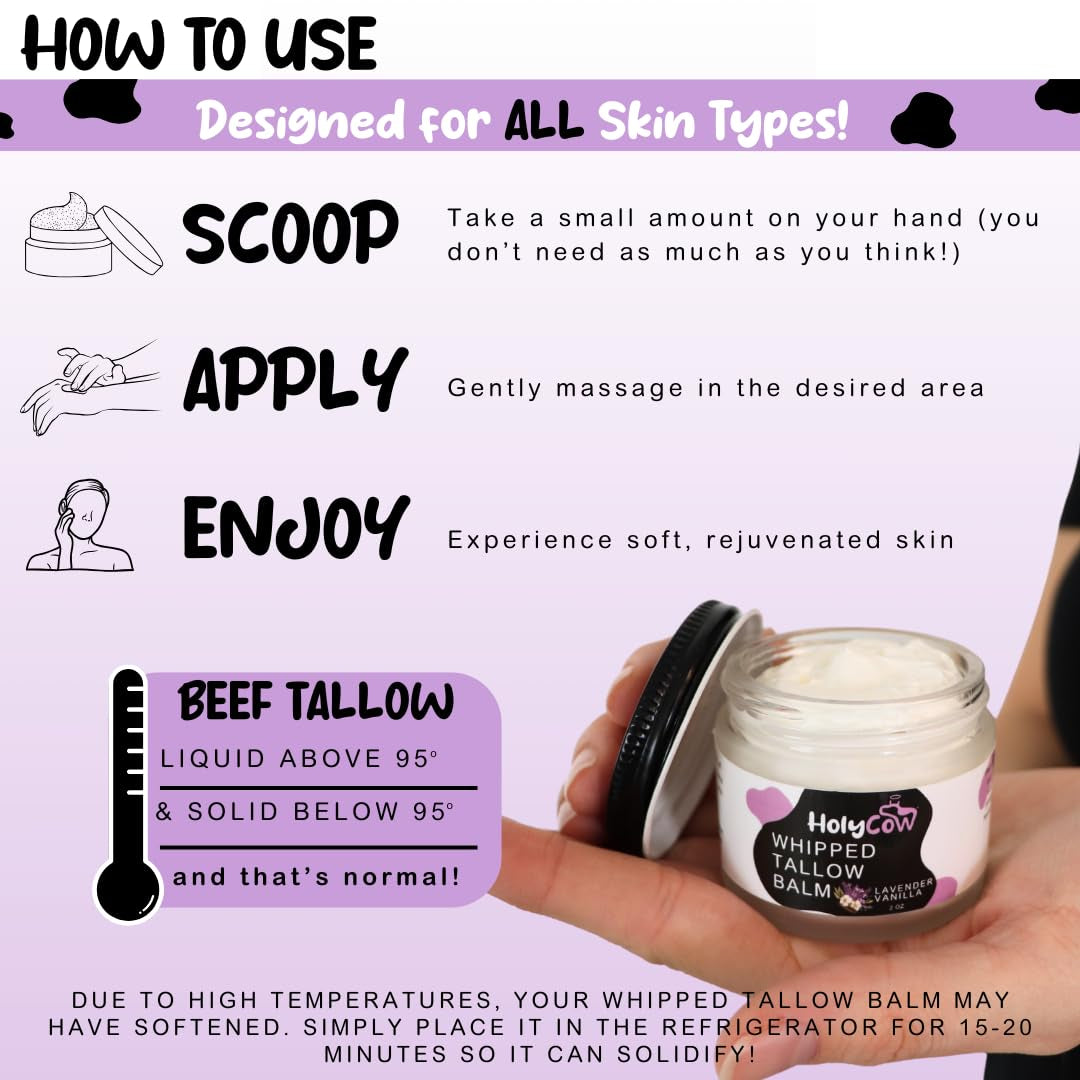Natural Moisturizing Body Balm with Lavender Scent
