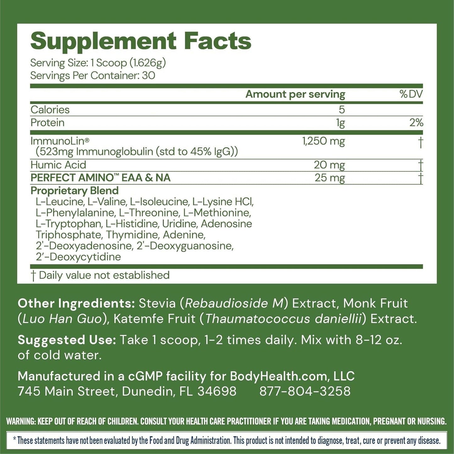 Probiotic Gut Health Supplement with Amino Acids