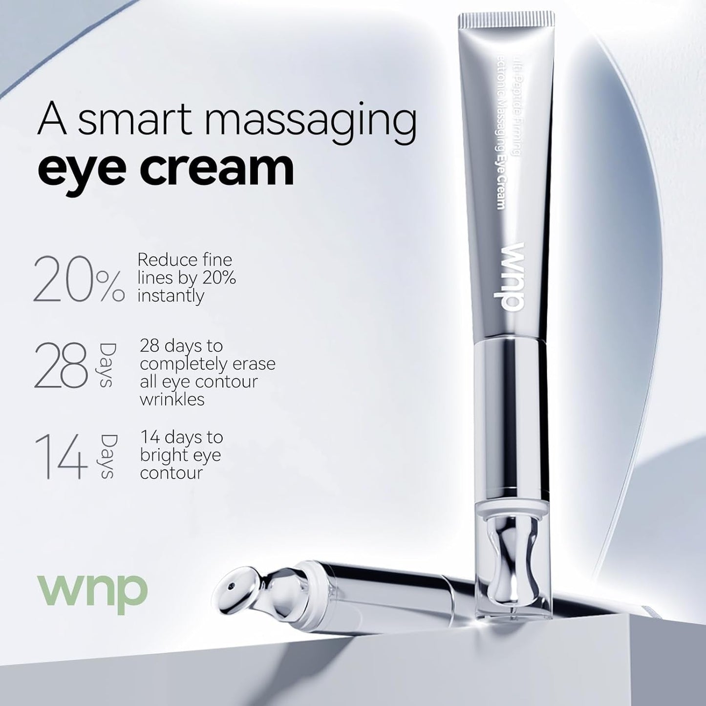 Anti Aging Eye Cream with Massager & Peptides 15g