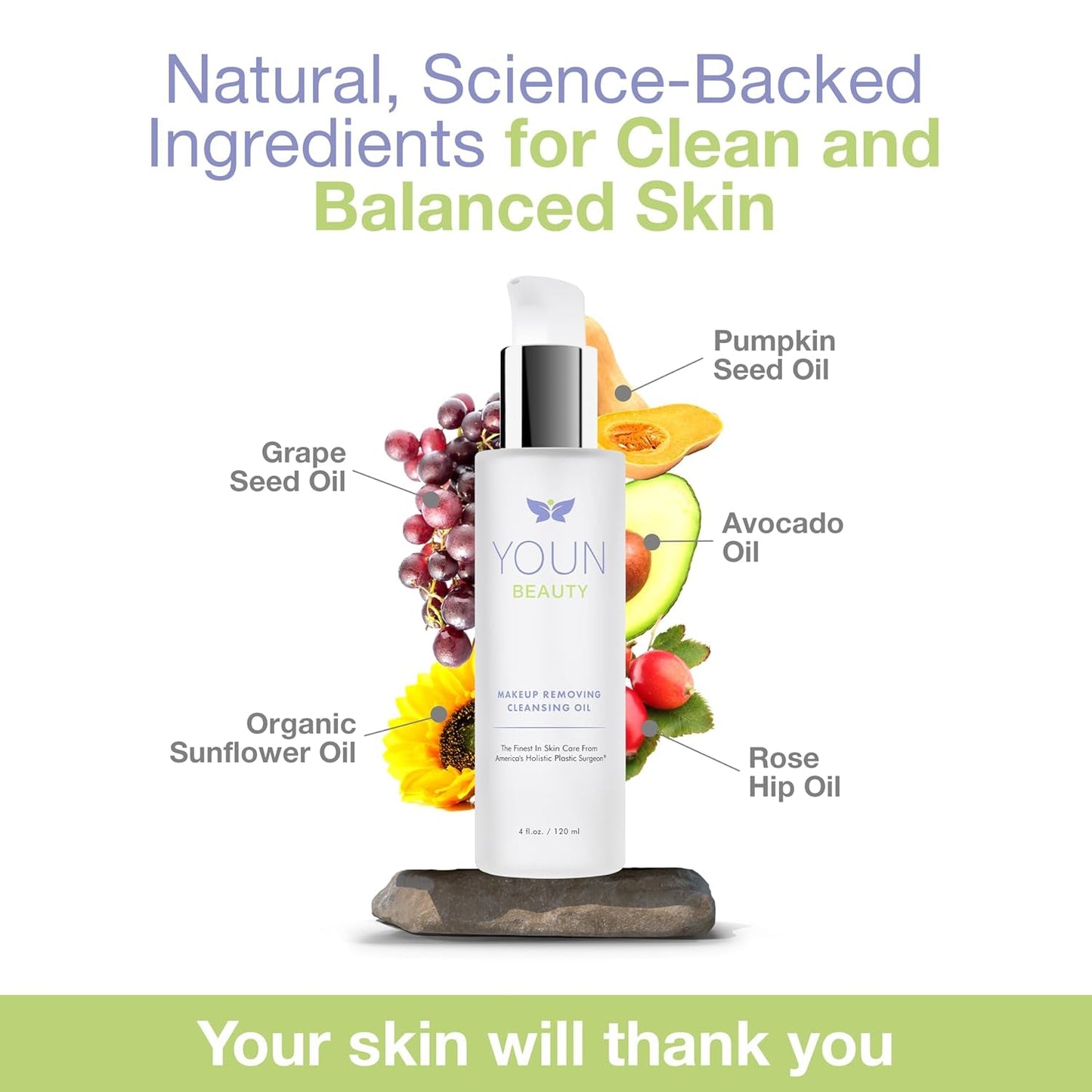 Gentle Facial Makeup Remover Oil 120ml