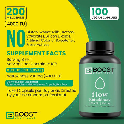 Natural Blood Flow Heart Health Supplement Capsules