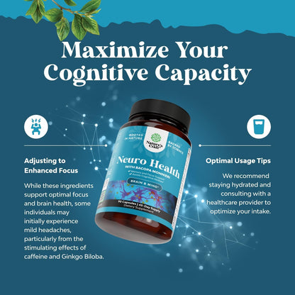 Brain Boost Supplement 90 Count - Mental Clarity & Focus