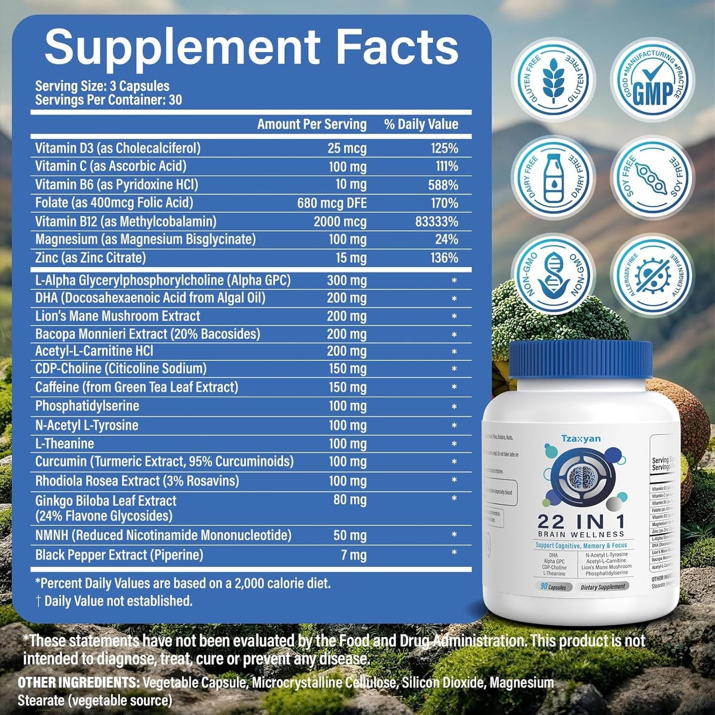 Brain Health Supplements for Memory and Focus Booster