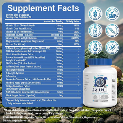 Brain Health Supplements for Memory and Focus Booster