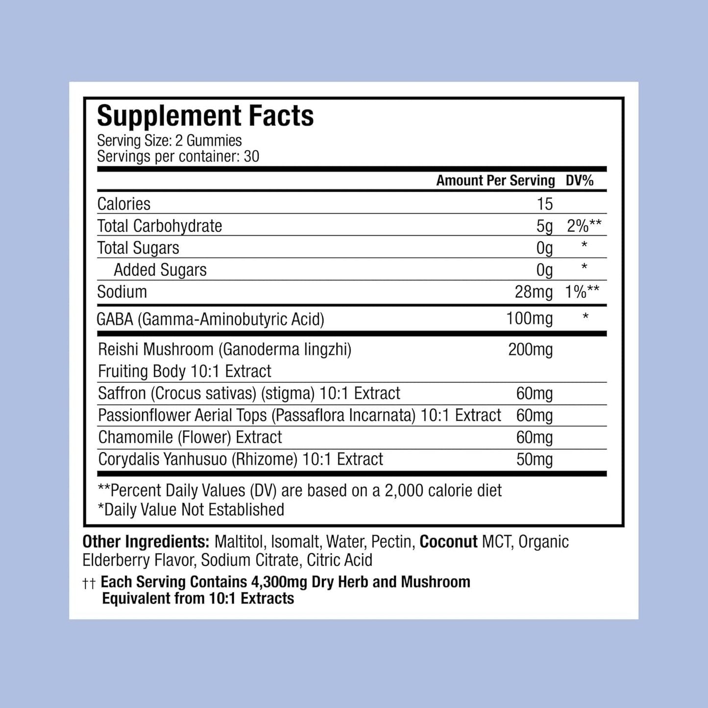 Natural Sleep Aid Mushroom Gummies - 60 Count