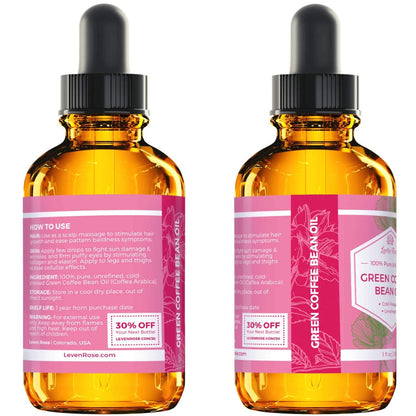 Natural Green Coffee Bean Oil 30ml - Nourishing Skin Care