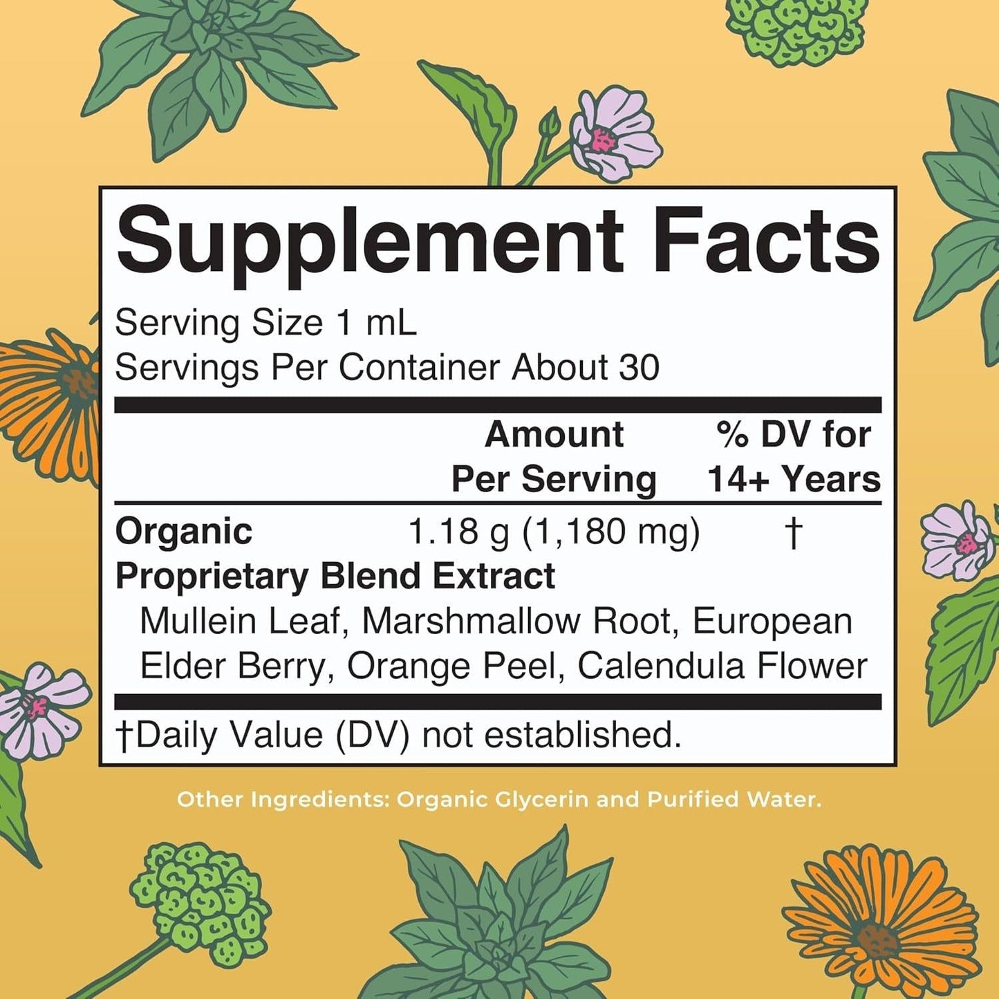 Natural Herbal Breathing Aid Liquid Supplement