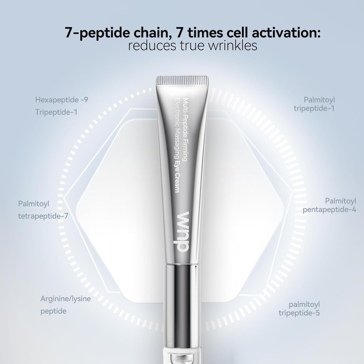 Anti Aging Eye Cream with Massager & Peptides 15g