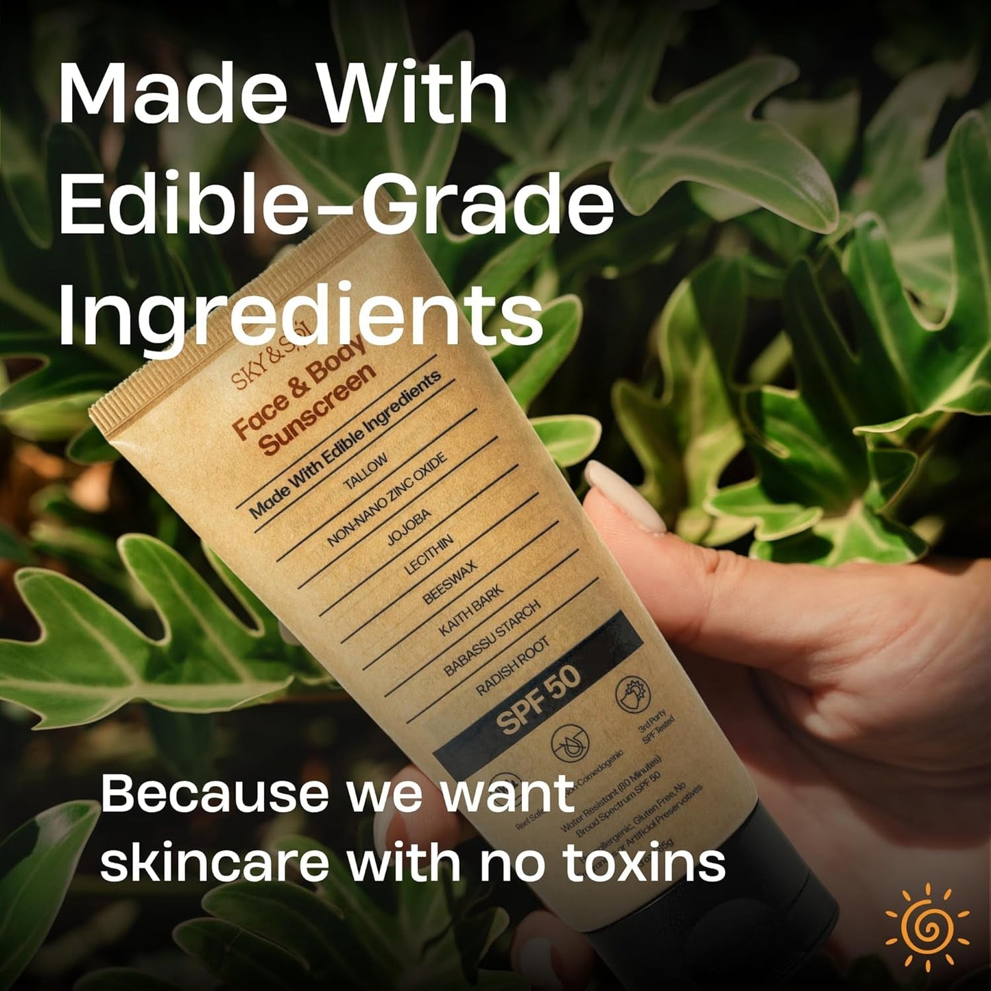 Natural Mineral Sunscreen SPF 50 Face & Body Cream