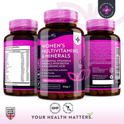 Essential Women's Daily Vitamins and Minerals Tablets
