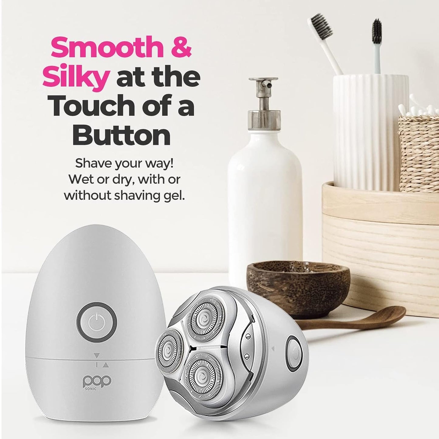 Easy Glide 3-Head Electric Shaver for Men