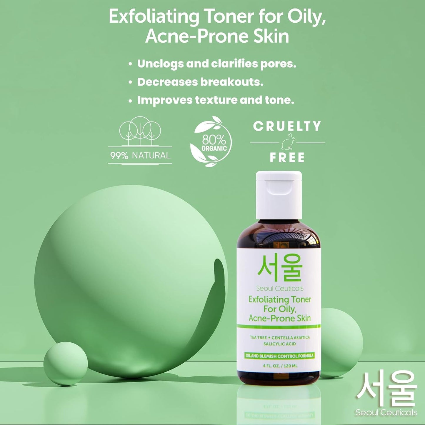 Gentle Salicylic Acid Toner for Acne Prone Skin