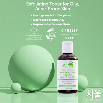 Gentle Salicylic Acid Toner for Acne Prone Skin