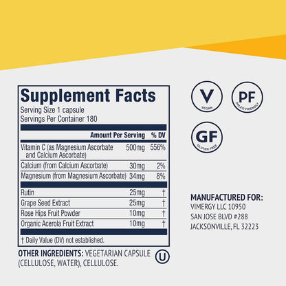 Powerful Vitamin C Capsules - 90 Count