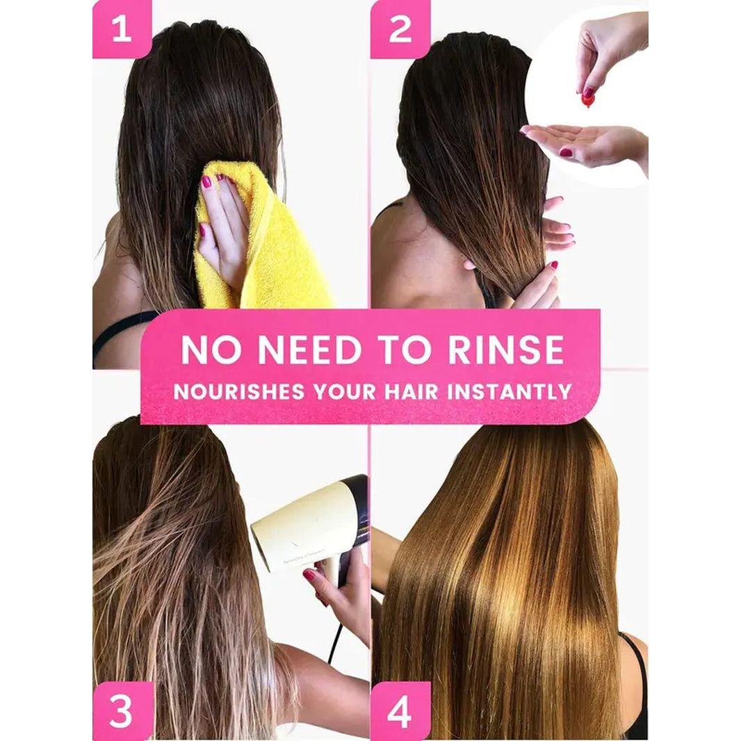 Nourishing Hair Oil Capsules by Hussell - 40 count