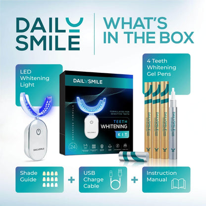 Fast Teeth Whitening Kit with LED Light