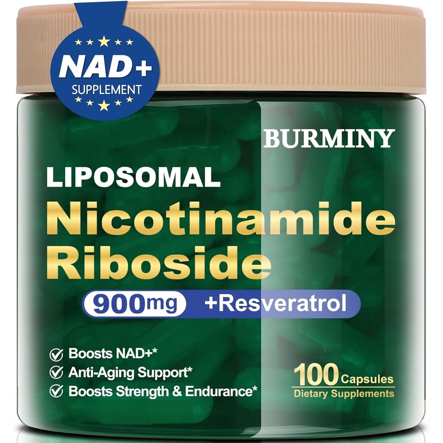 Premium NAD+ Booster Supplement Capsules - Mycosmeticslondon