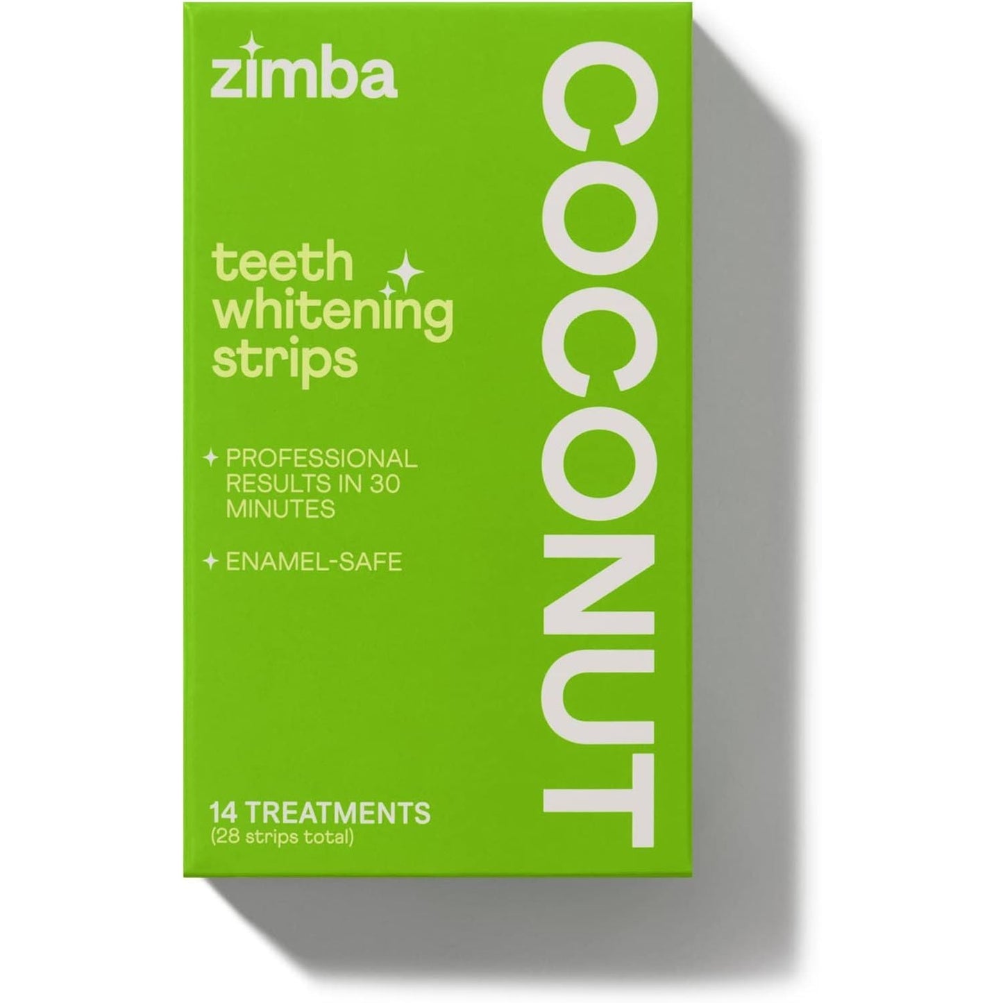 Natural Coconut Teeth Whitening Strips 28 Count - Mycosmeticslondon