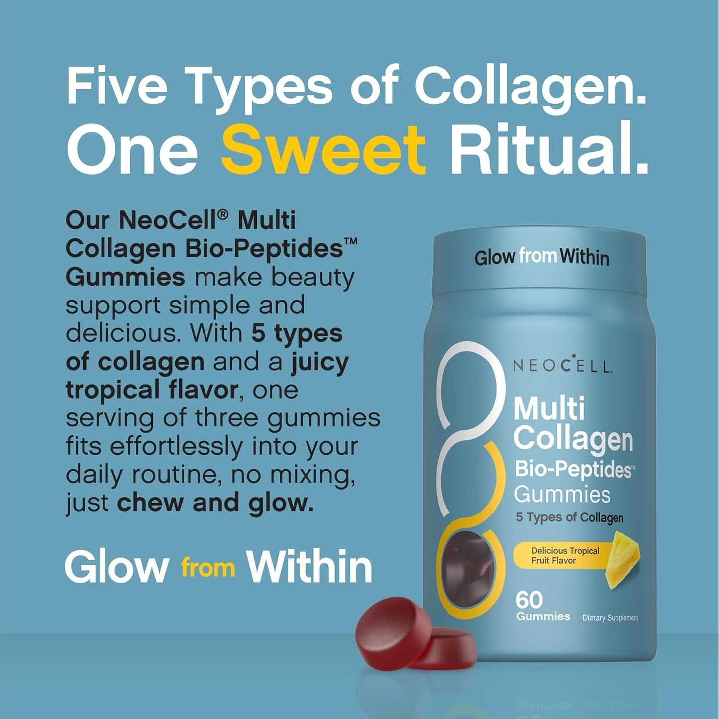 Vital Collagen Gummies for Glowing Skin and Healthy Hair