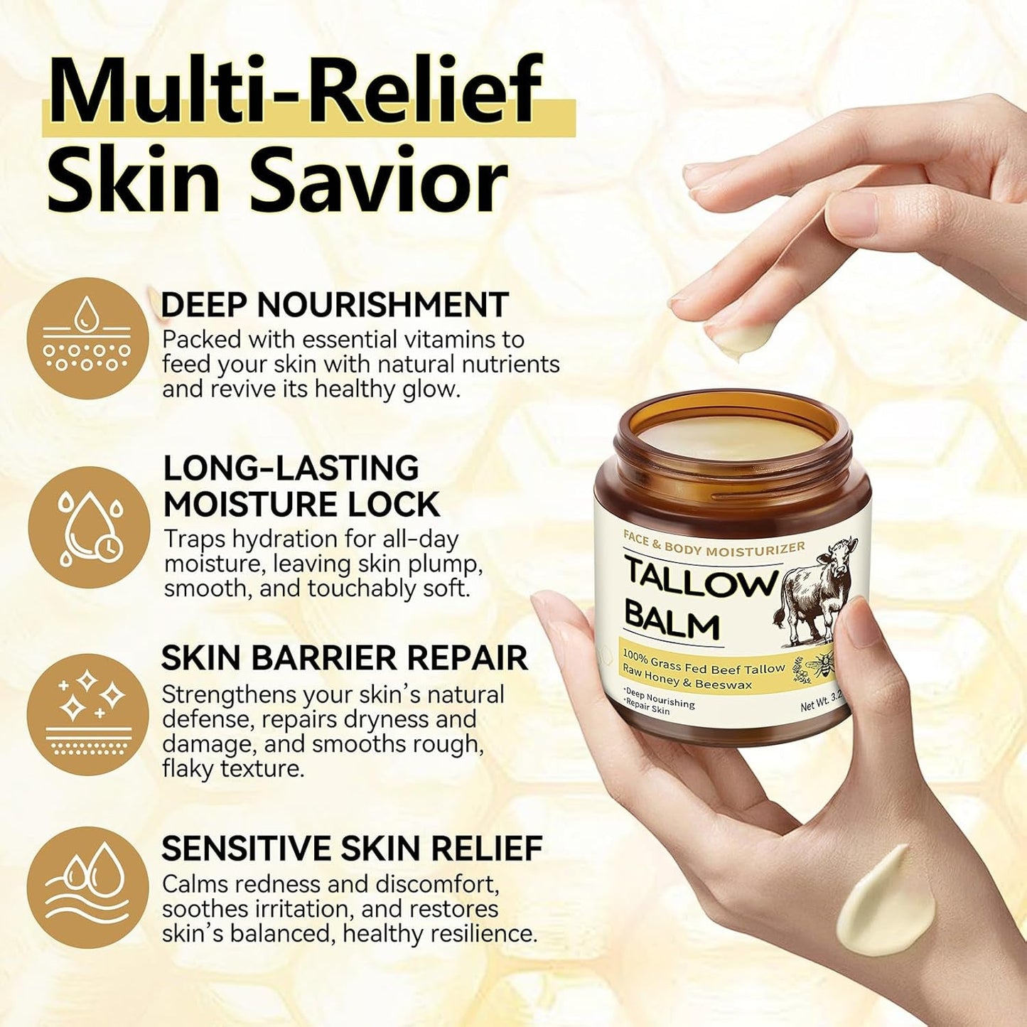Natural Nourishing Face and Body Cream Balm
