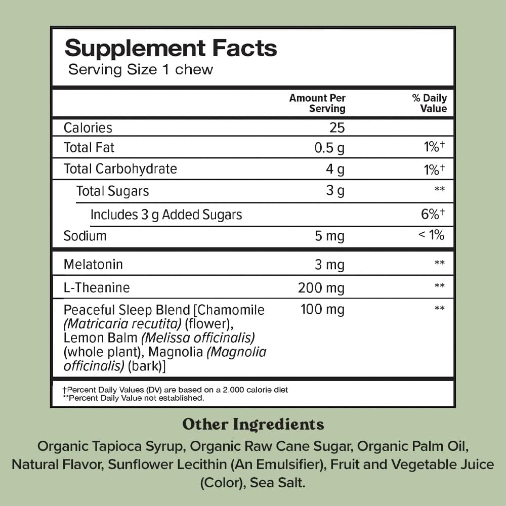 Calming Nighttime Sleep Gummies with Melatonin & Herbs