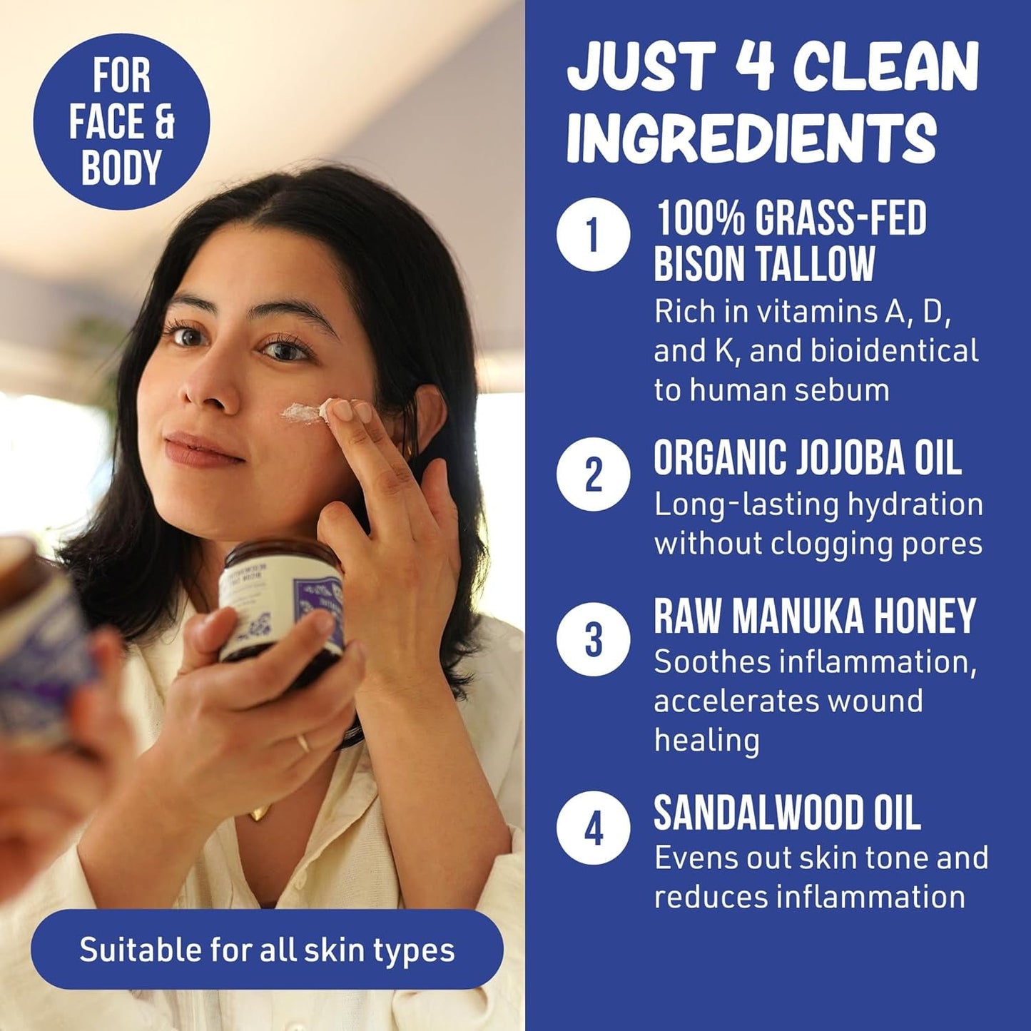 Natural Moisturizing Sandalwood Skin Balm