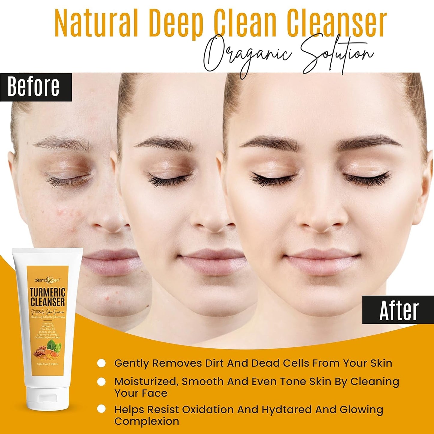 Natural Turmeric Face Cleanser - 150ml