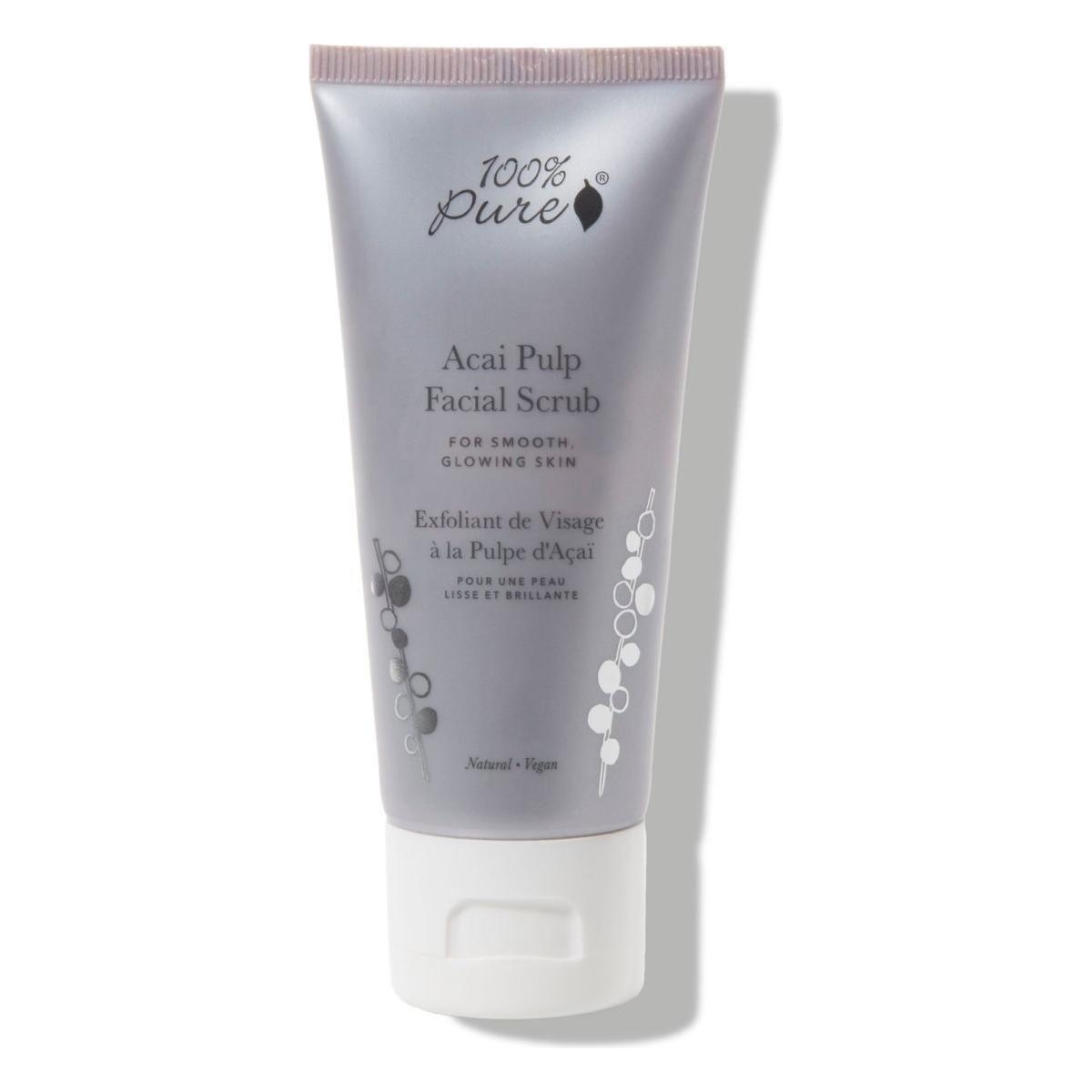 Natural Acai Face Scrub - Gentle Exfoliating Cleanser - Mycosmeticslondon