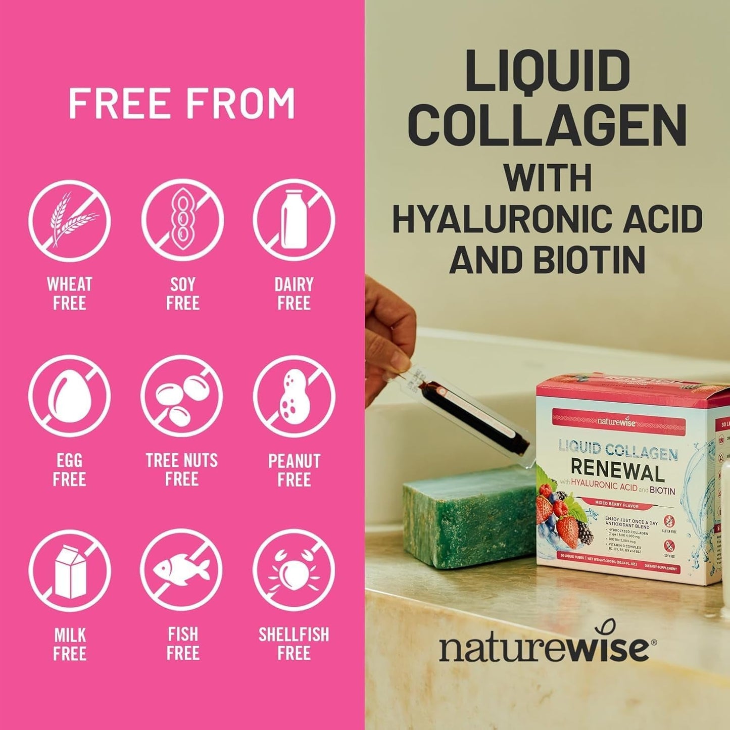 Premium Liquid Collagen Serum 30 Tubes - Plumping Moisture Glow