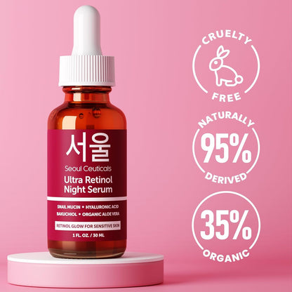 Anti-Aging Night Serum with Retinol and Snail Extract