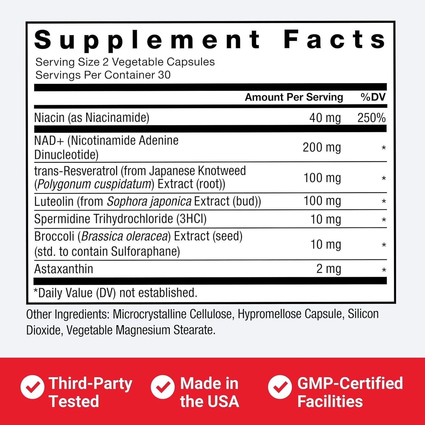 Anti Aging Energy Supplement Complex Capsules