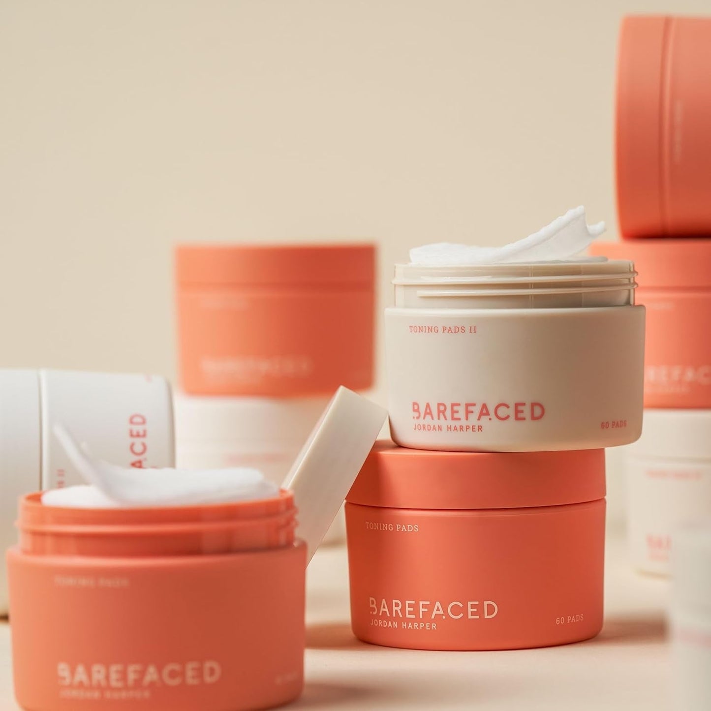 Glowing Skin Toner Pads 60 Pack - Exfoliates Minimizes Pores