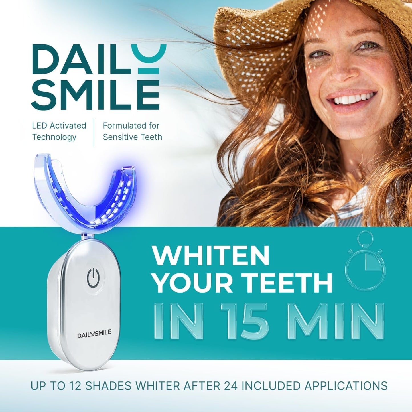 Fast Teeth Whitening Kit with LED Light
